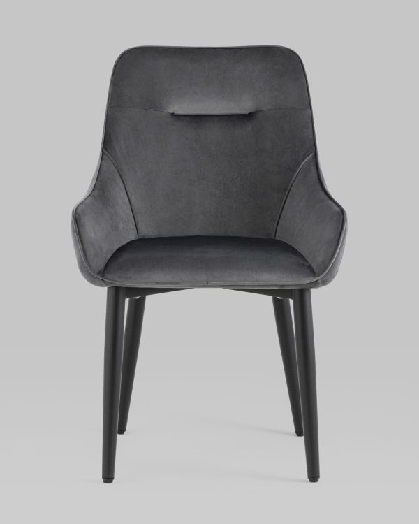 Стул Диана велюр серый 4 шт — изображение 3