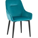 Стул Диана велюр темно-бирюзовый