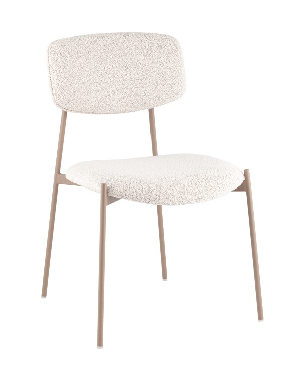 Стул Doe без подлокотников светло-бежевый бежевые ножки