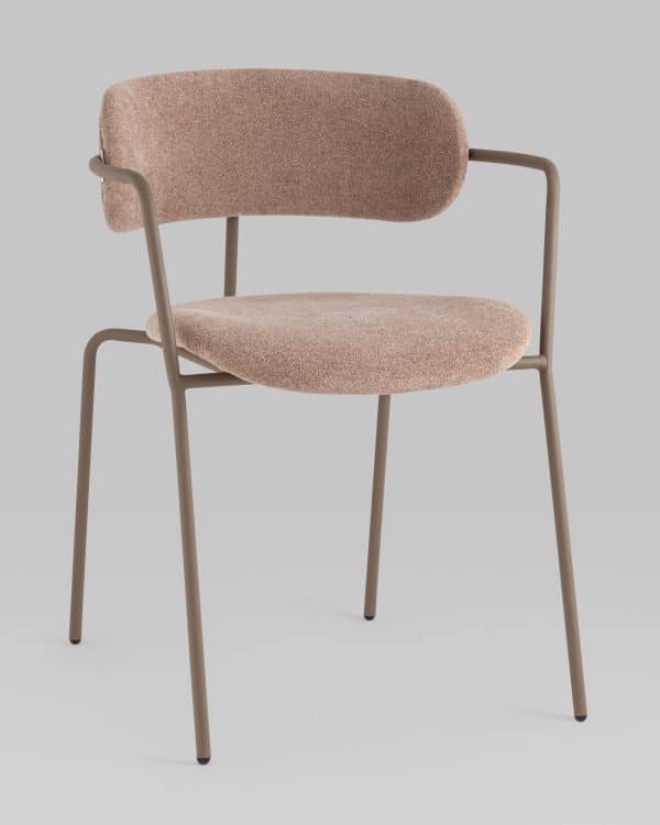 Стул Дженни букле бежевый каркас бежево-серый матовый — изображение 2