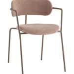 Стул Дженни букле бежевый каркас бежево-серый матовый