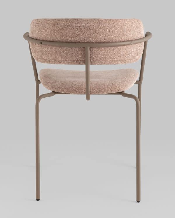 Стул Дженни букле бежевый каркас бежево-серый матовый — изображение 3