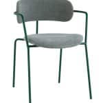 Стул Дженни букле зеленый каркас зеленый полуглянцевый муар