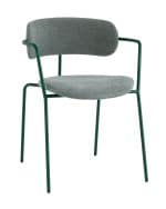 Стул Дженни букле зеленый каркас зеленый полуглянцевый муар