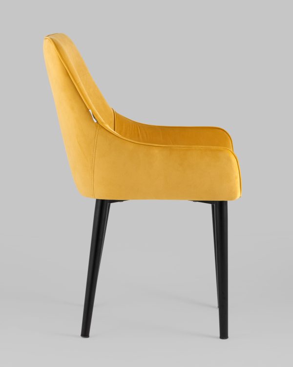 Стул Джоан велюр оранжевый — изображение 3