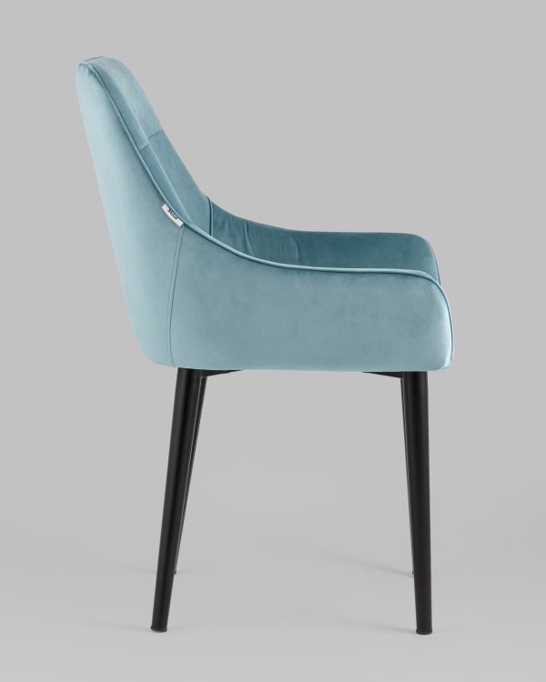 Стул Джоан велюр пыльно-голубой — изображение 3