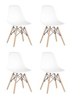 Стул Eames DSW белый x4