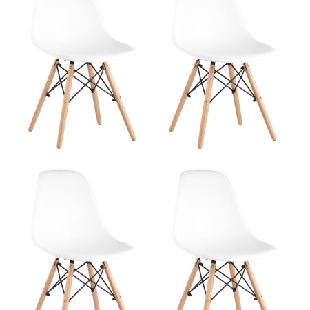 Стул Eames DSW белый x4