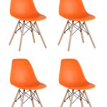 Стул Eames DSW оранжевый x4