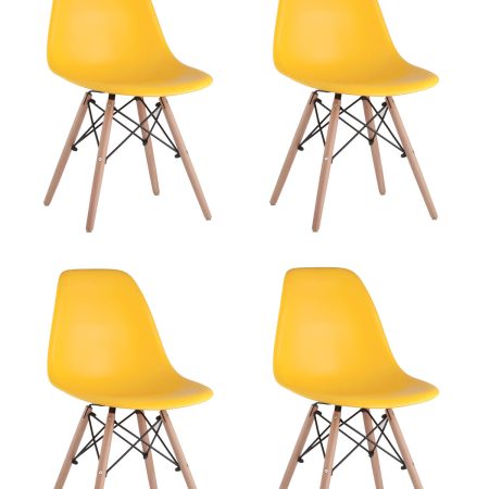 Стул Eames DSW желтый x4