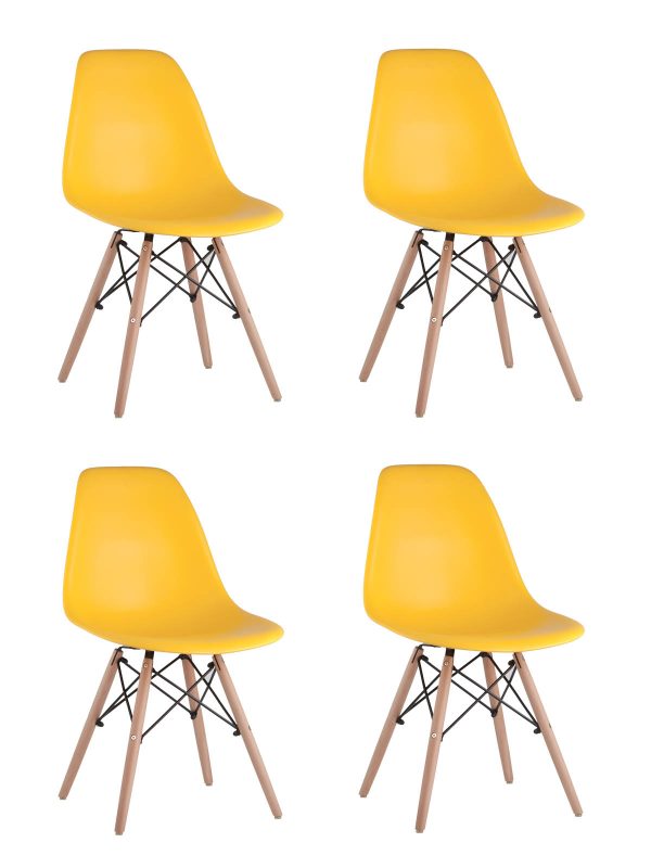 Стул Eames DSW желтый x4