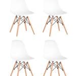 Стул Eames Style DSW белый x4 (разборный каркас)