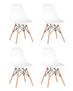 Стул Eames Style DSW белый x4 (разборный каркас)