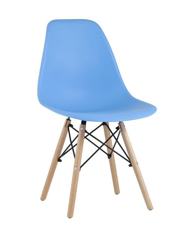 Стул Eames Style DSW голубой (разборный каркас)
