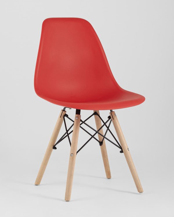 Стул Eames Style DSW красный (разборный каркас) — изображение 2