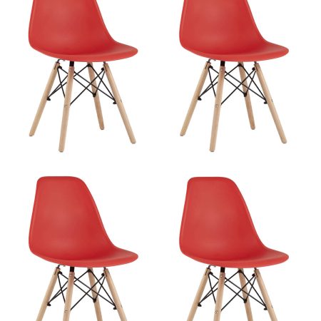 Стул Eames Style DSW красный x4