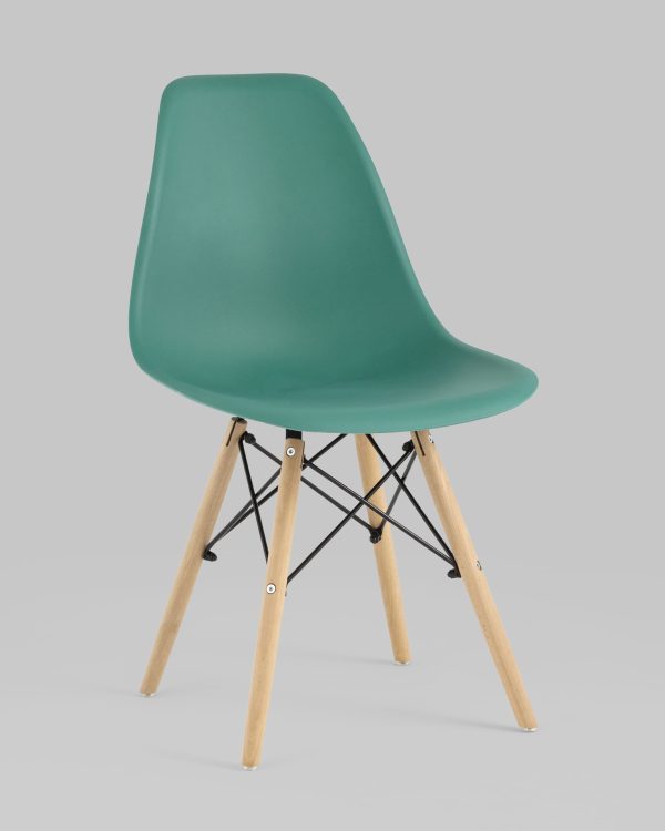 Стул Eames Style DSW серо-зеленый (разборный каркас) — изображение 2