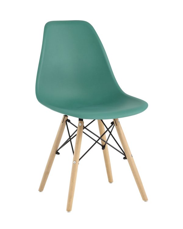 Стул Eames Style DSW серо-зеленый (разборный каркас)