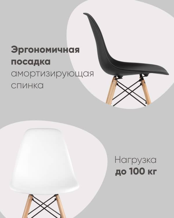 Стул Eames Style DSW синий (разборный каркас) — изображение 3