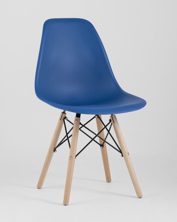 Стул Eames Style DSW синий x4 (разборный каркас) — изображение 2