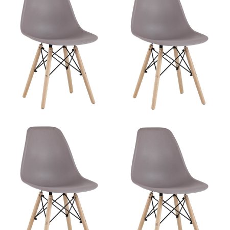 Стул Eames Style DSW темно-бежевый x4