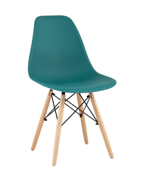 Стул Eames Style DSW темно-бирюзовый (разборный каркас)