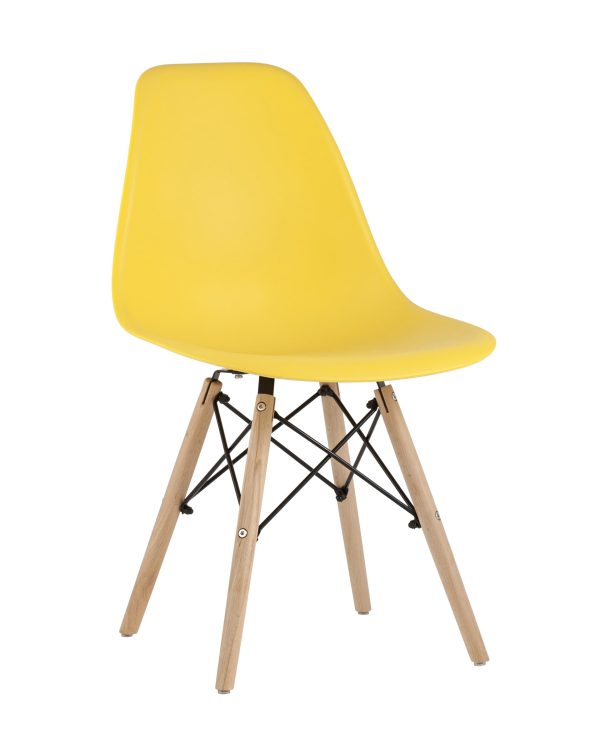 Стул Eames Style DSW желтый (разборный каркас)