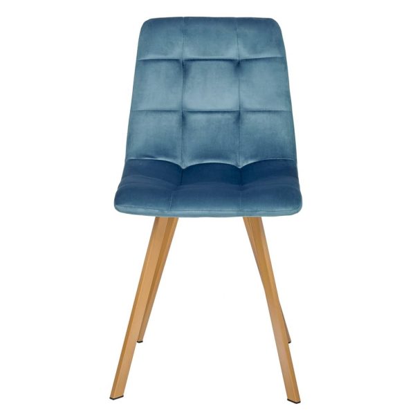 Стул Easy тёмно-бирюзовый с ножками под дерево — изображение 2