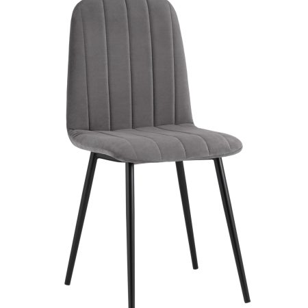 Стул Easy велюр темно-серый
