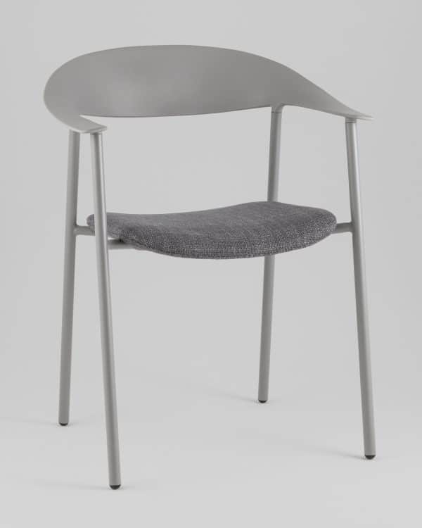 Стул Eila с подушкой пластик серый — изображение 2