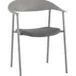 Стул Eila с подушкой пластик серый