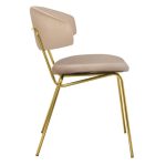 Стул Elle латте с золотыми ножками — изображение 3