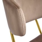 Стул Elle латте с золотыми ножками — изображение 5