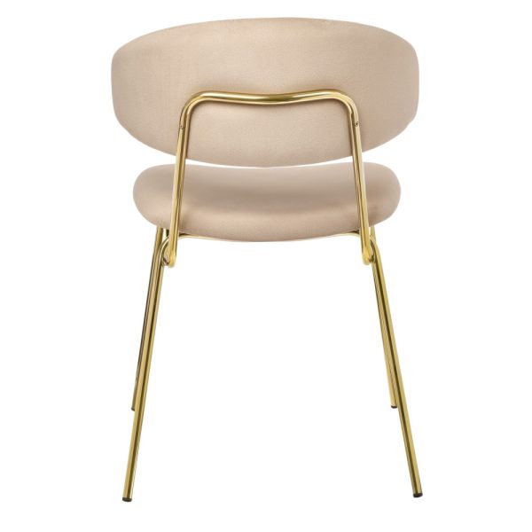 Стул Elle латте с золотыми ножками RF 0780 — изображение 4