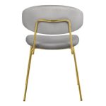 Стул Elle серый с золотыми ножками — изображение 4