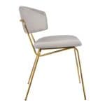 Стул Elle серый с золотыми ножками RF 0781 — изображение 3