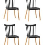 Стул Field пластик черный 4 шт.