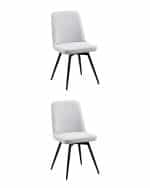 Стул Flatt вращающийся серый 2 шт.