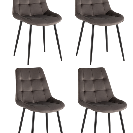 Стул Флекс New велюр антрацитовый 4шт.