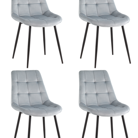 Стул Флекс New велюр пыльно-голубой 4шт.