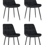 Стул Флекс велюр черный 4 шт.