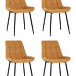 Стул Флекс велюр оранжевый 4 шт.