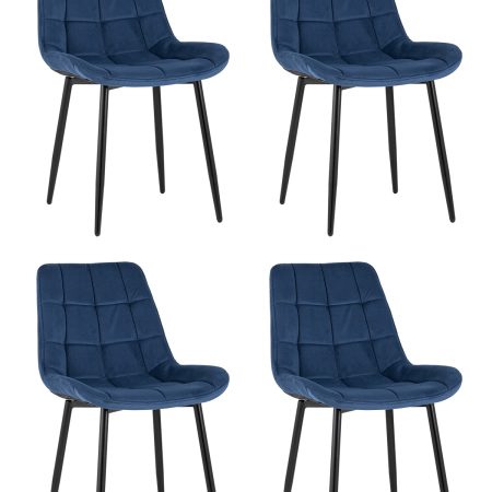 Стул Флекс велюр синий 4 шт.