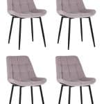 Стул Флекс велюр светло-сиреневый 4 шт.