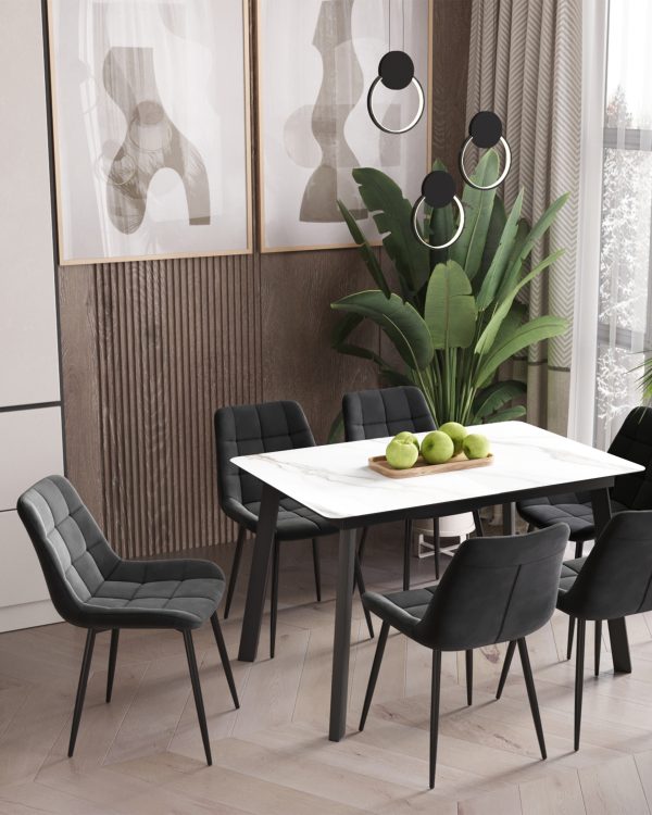 Стул Флекс велюр тёмно-серый — изображение 3