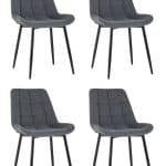 Стул Флекс велюр тёмно-серый 4 шт.