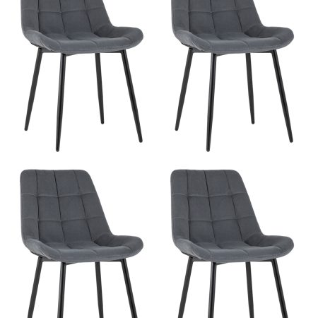 Стул Флекс велюр тёмно-серый 4 шт.