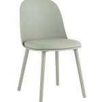 Стул Fog с подушкой пластик серо-зеленый