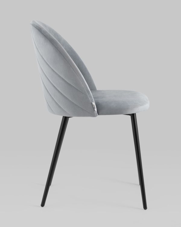 stul-folio-veljur-seryj-2 Стул Фолио велюр серый — изображение 3