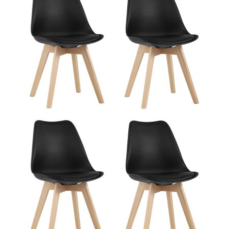 Стул FRANKFURT черный 4 шт.